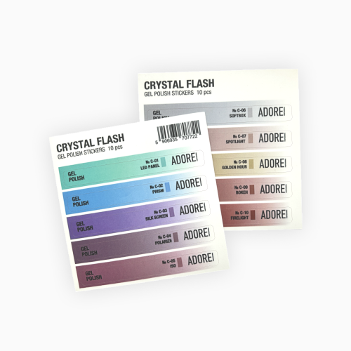 набір наліпок на тіпси Crystal Flash Stickers