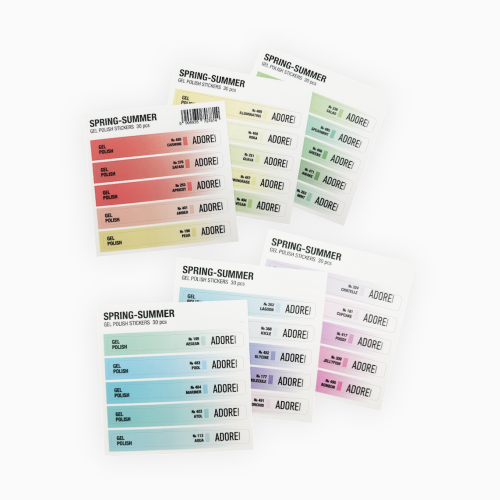 набір наліпок на тіпси Spring-Summer Stickers