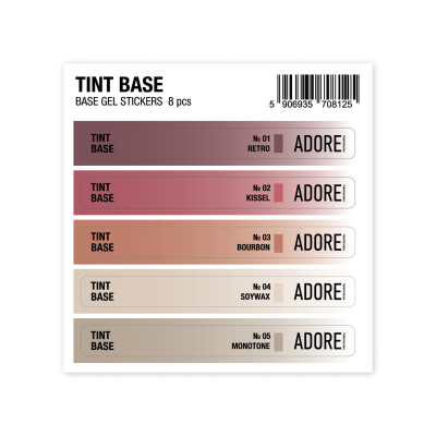 набір наліпок на тіпси Tint Base Stickers 8 шт набір наліпок на тіпси Tint Base Stickers 8 шт