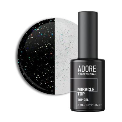 топ для гель-лаку з блиском MIRACLE TOP  7,5ml №01 - golographic glitter
