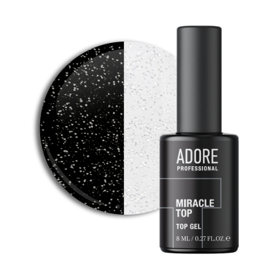 топ для гель-лаку з блиском MIRACLE TOP 7,5ml №06 - silver glitter топ для гель-лаку з блиском MIRACLE TOP 7,5ml №06 - silver glitter