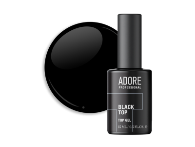 топ для нігтів вітражний чорний Black Top