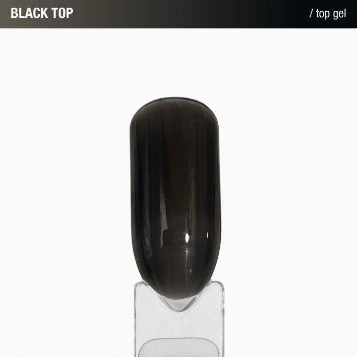 топ для нігтів вітражний чорний Black Top