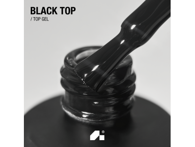 топ для нігтів вітражний чорний Black Top