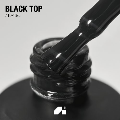 топ для нігтів вітражний чорний Black Top