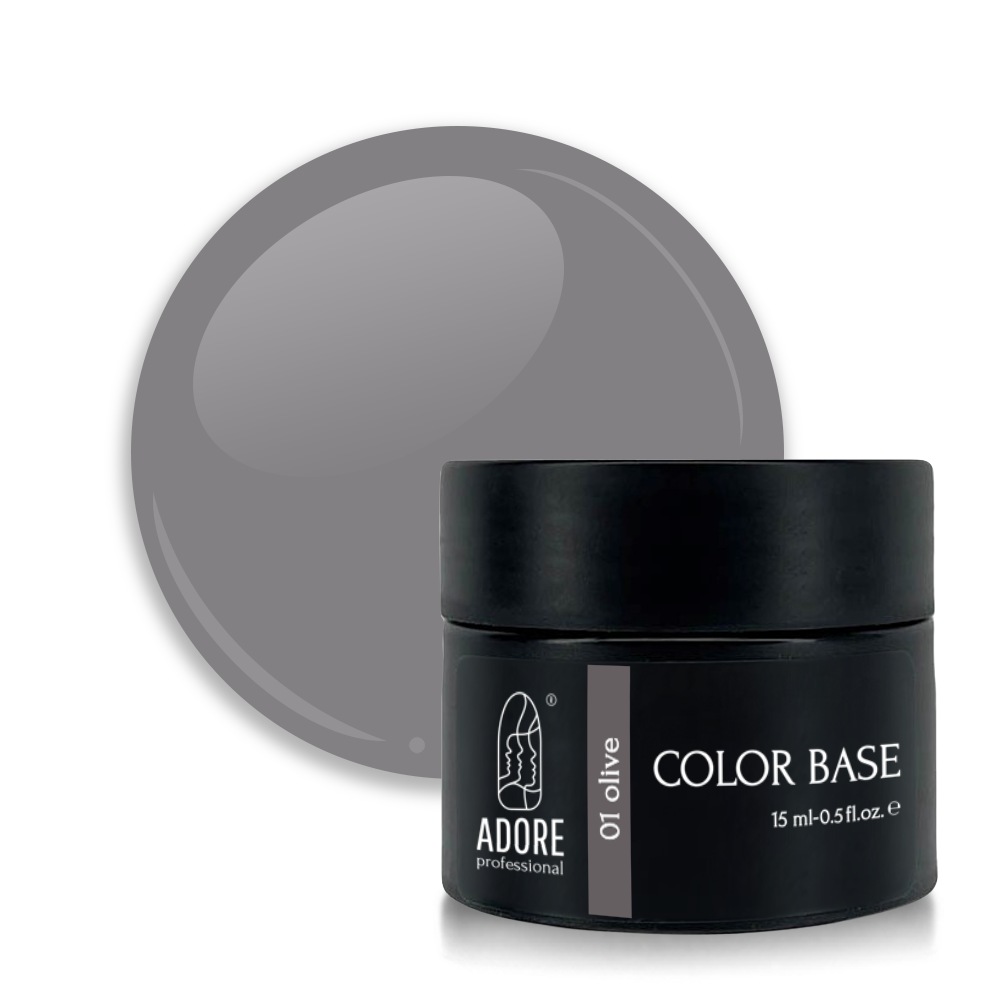 кольорова база для нігтів ADORE professional 15ml №01 - olive