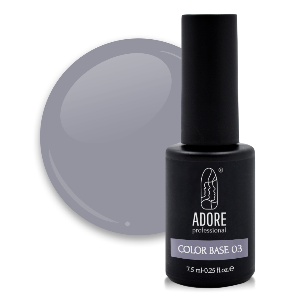 кольорова база для нігтів ADORE professional 7,5ml №03 - gray