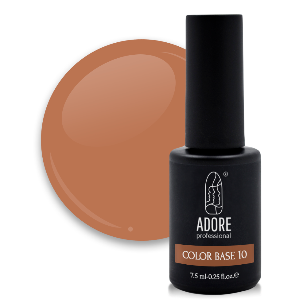 кольорова база для нігтів ADORE professional 7,5ml №10 - ambre