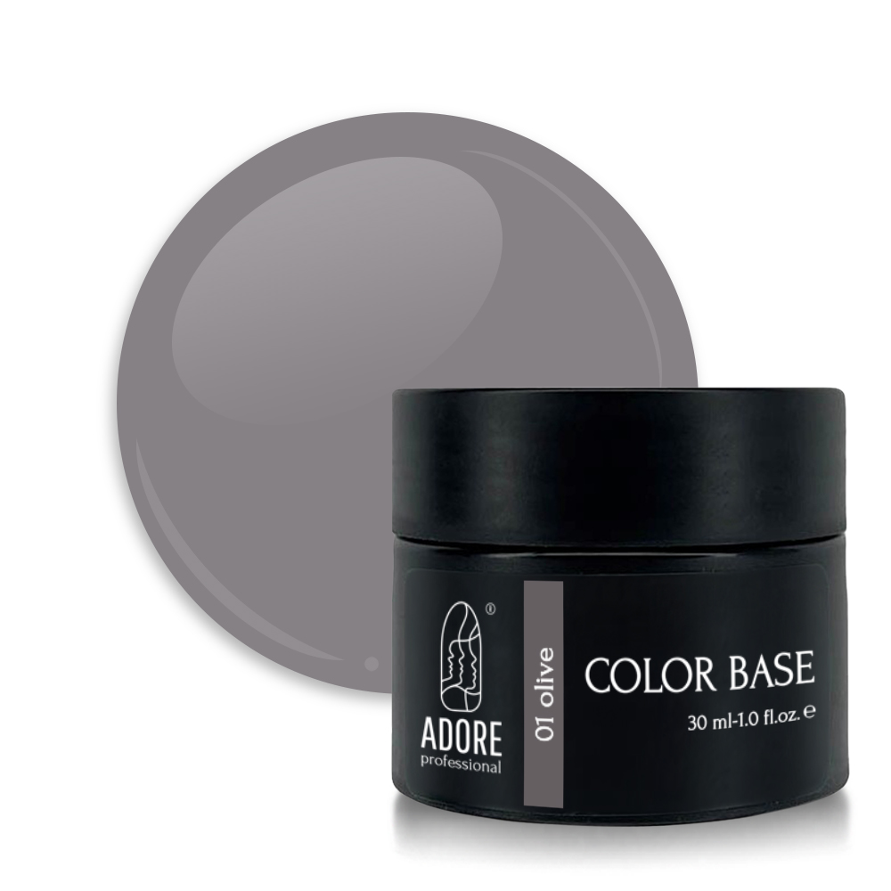 кольорова база для нігтів ADORE professional 30ml №01 - olive
