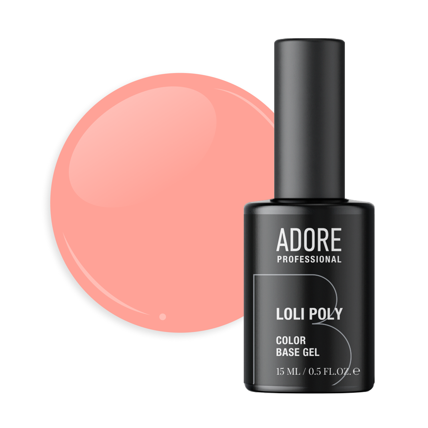 кольорова полібаза ADORE PROFESSIONAL Loli Poly Base 15мл №06 - pie