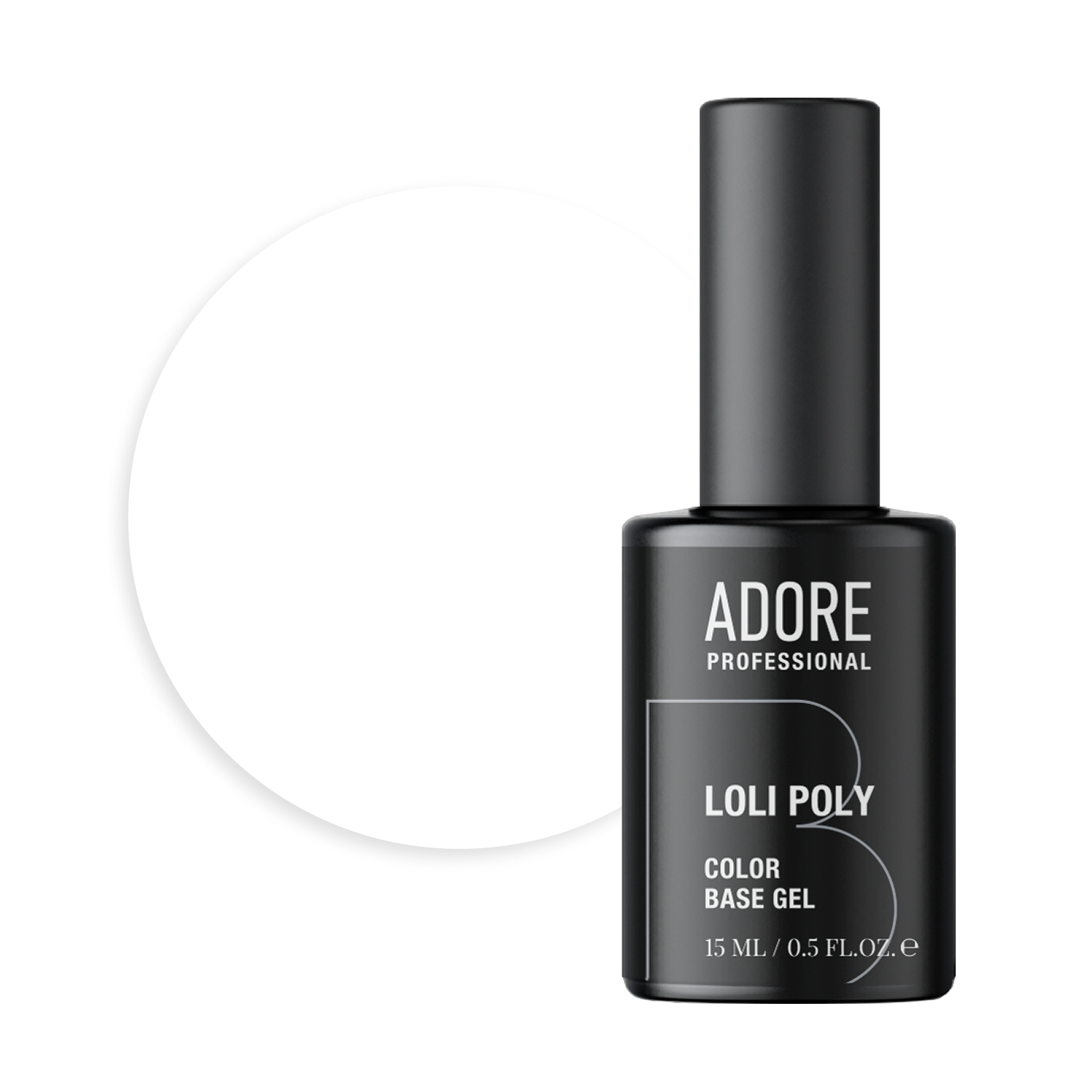 кольорова полібаза ADORE PROFESSIONAL Loli Poly Base 15мл №09 - icing
