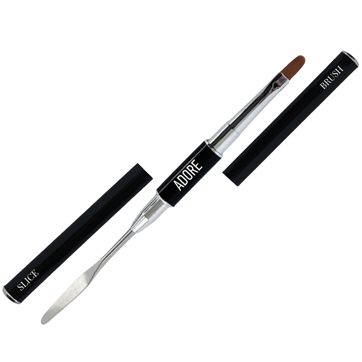 Пензель двосторонній для акрил-гелю Brush&Slice