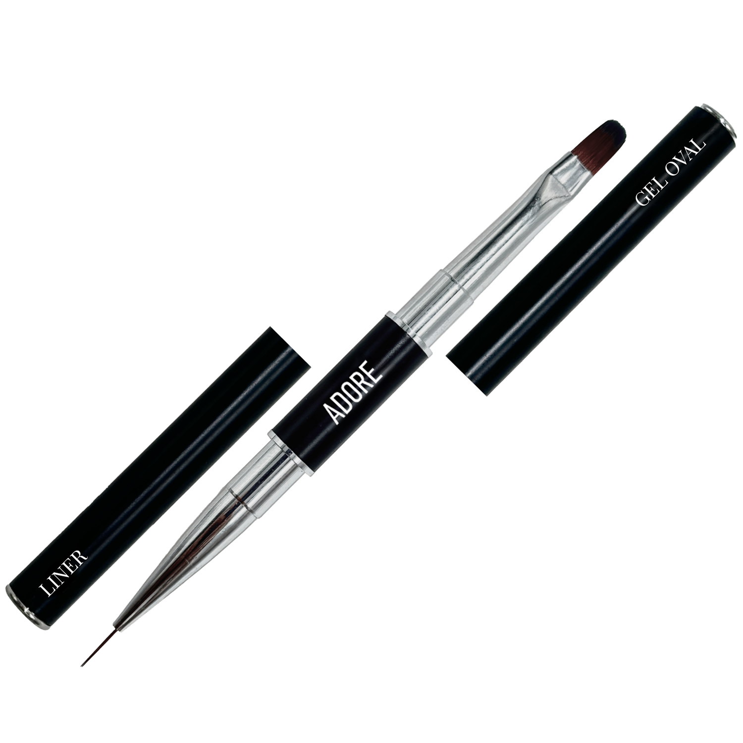 Пензель двосторонній для гелю Gel Oval & Liner 