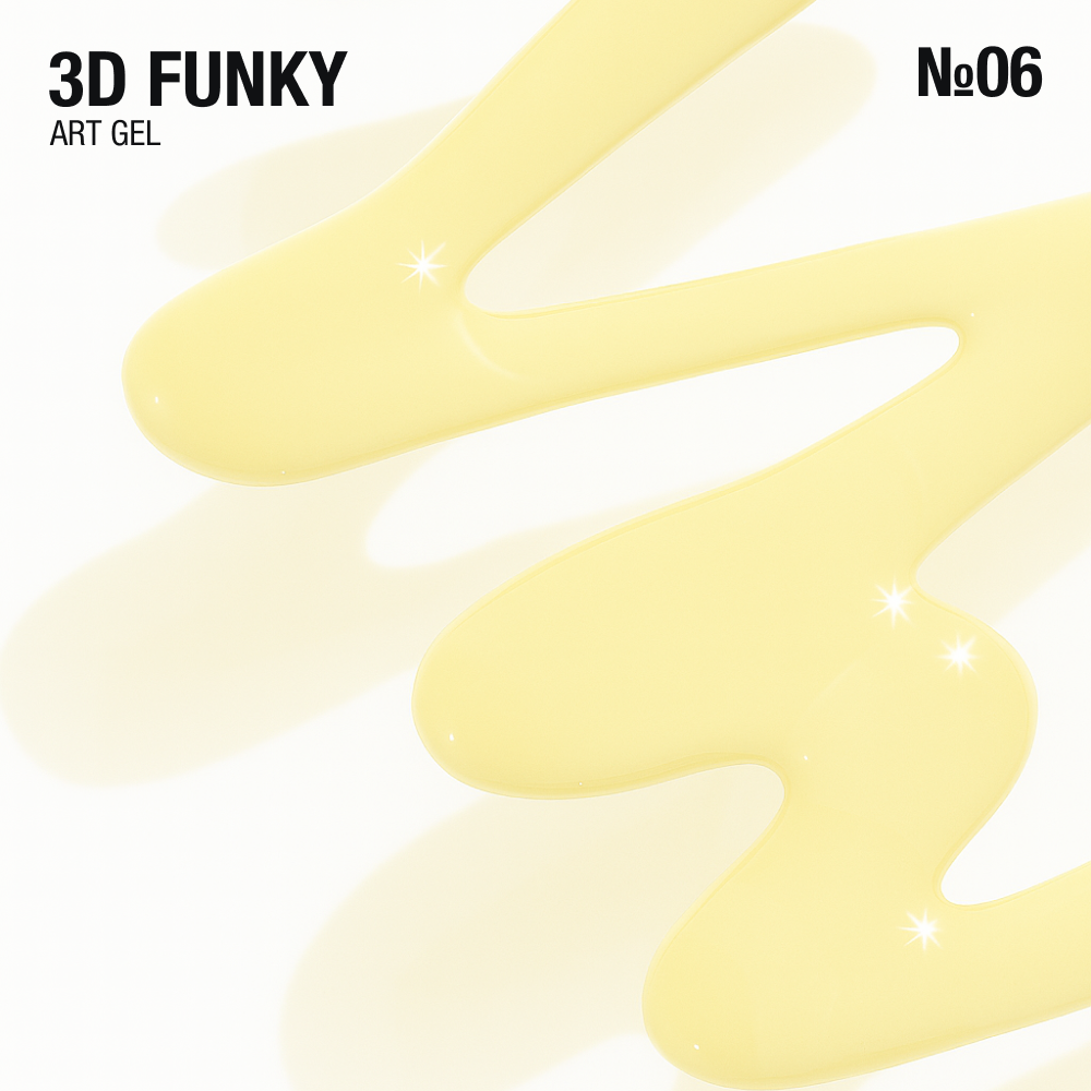 гель для об'ємних дизайнів 3D Funky 
