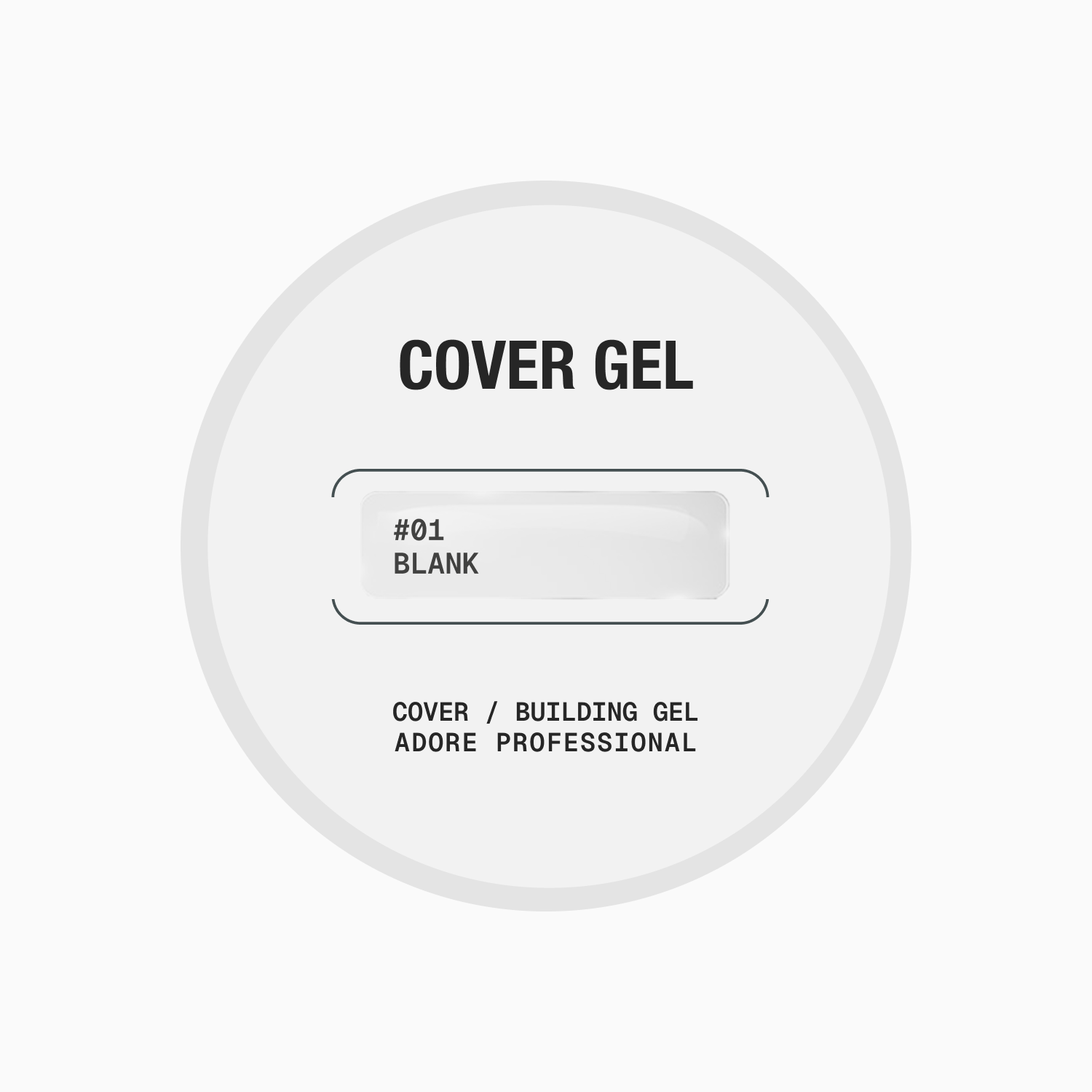 середньо густий гель для нарощування і зміцнення нігтів Cover Gel 