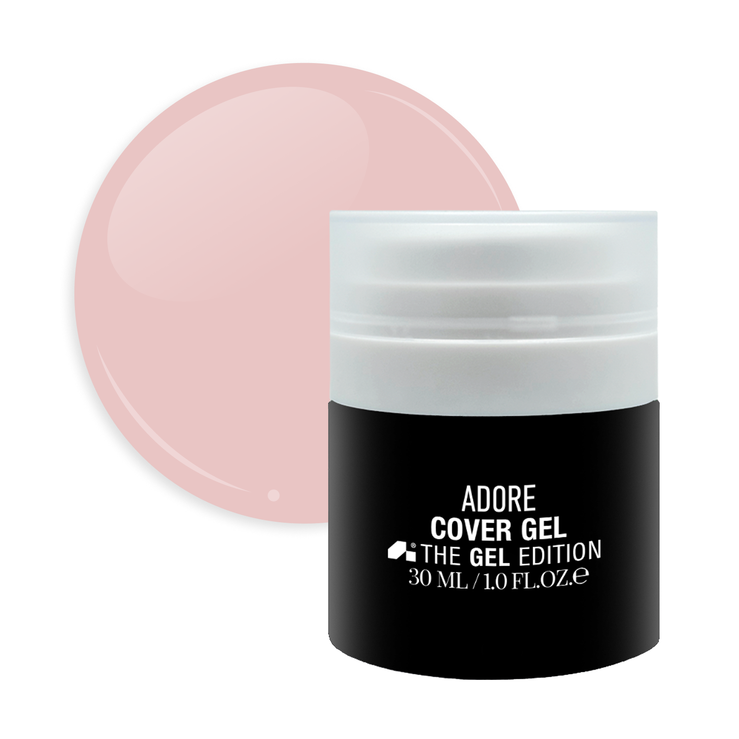 середньо густий гель для нарощування та зміцнення нігтів ADORE PROFESSIONAL Cover Gel 30г №03 - bridal