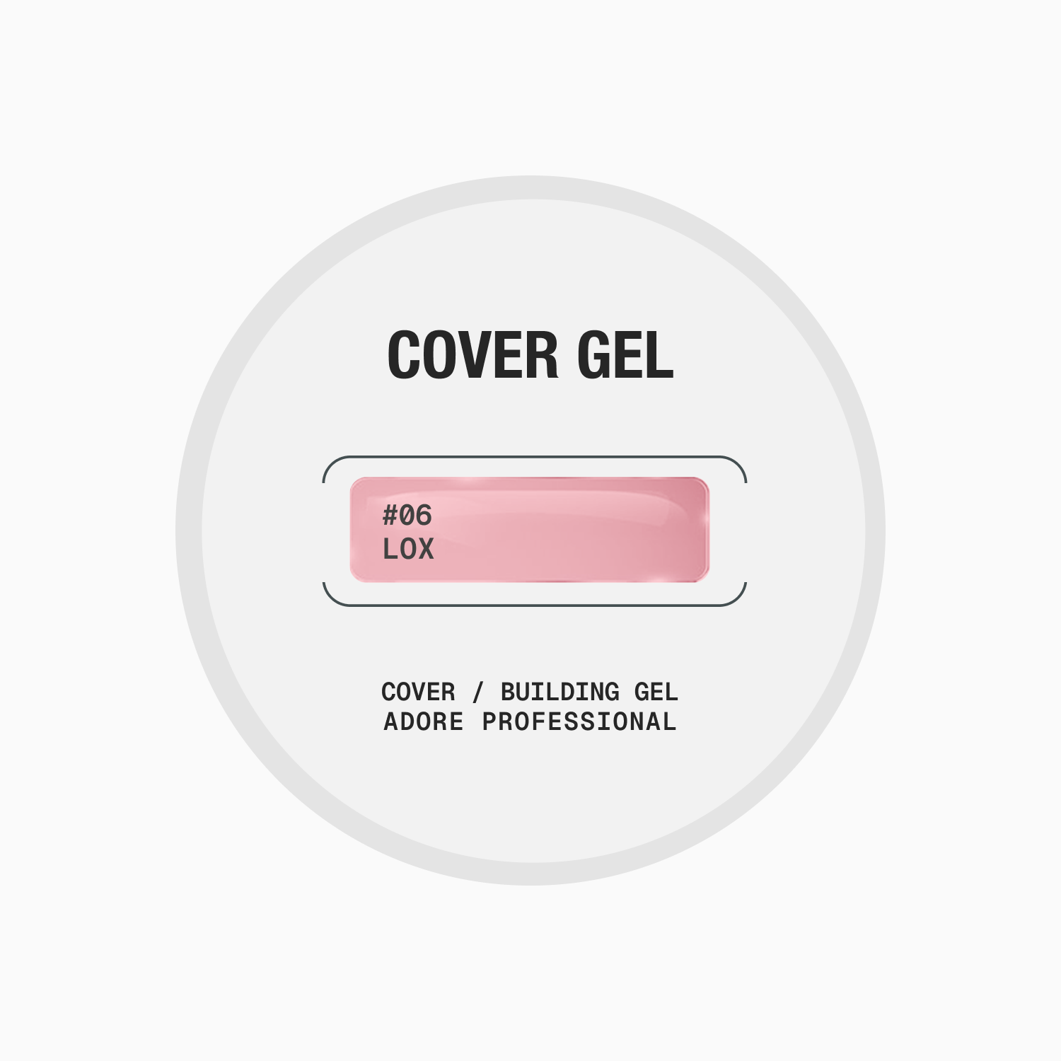середньо густий гель для нарощування і зміцнення нігтів Cover Gel 