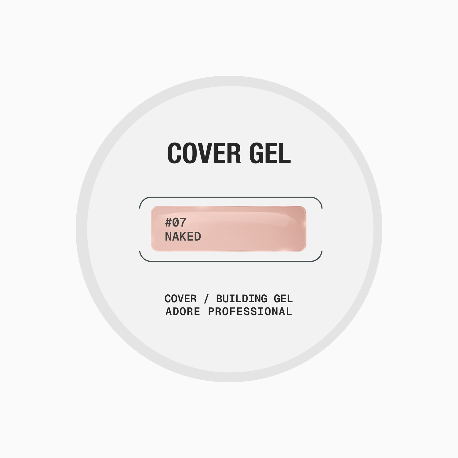 середньо густий гель для нарощування і зміцнення нігтів Cover Gel 