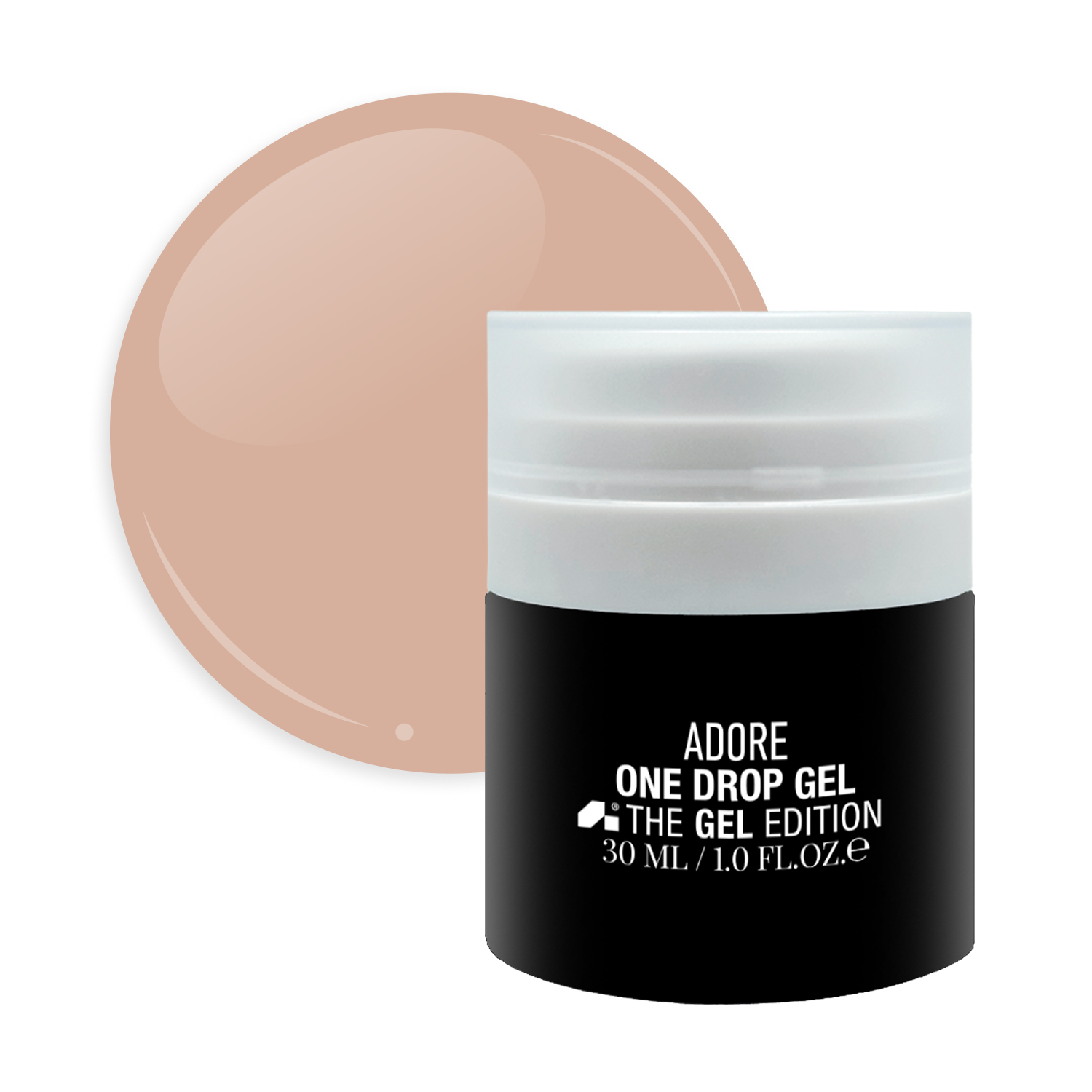 густий гель для нарощування нігтів ADORE PROFESSIONAL one Drop Gel 30г №08 - sun kissed