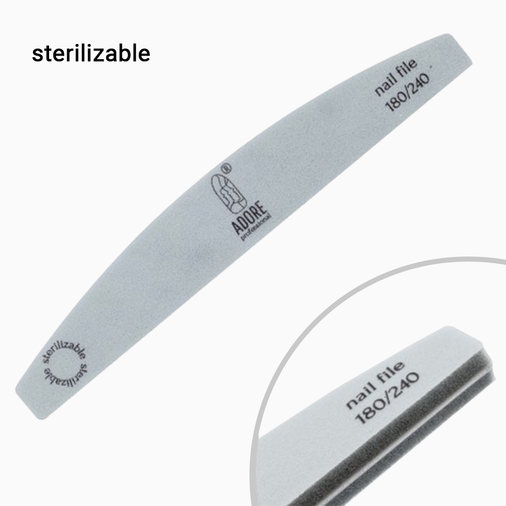 Баф для нігтів ADORE professional 180/240 півколо