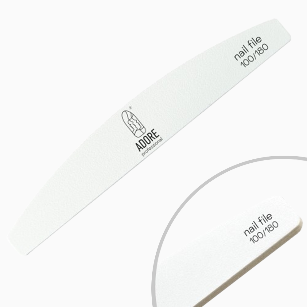 пилка для нігтів ADORE professional 100/180 півколо 