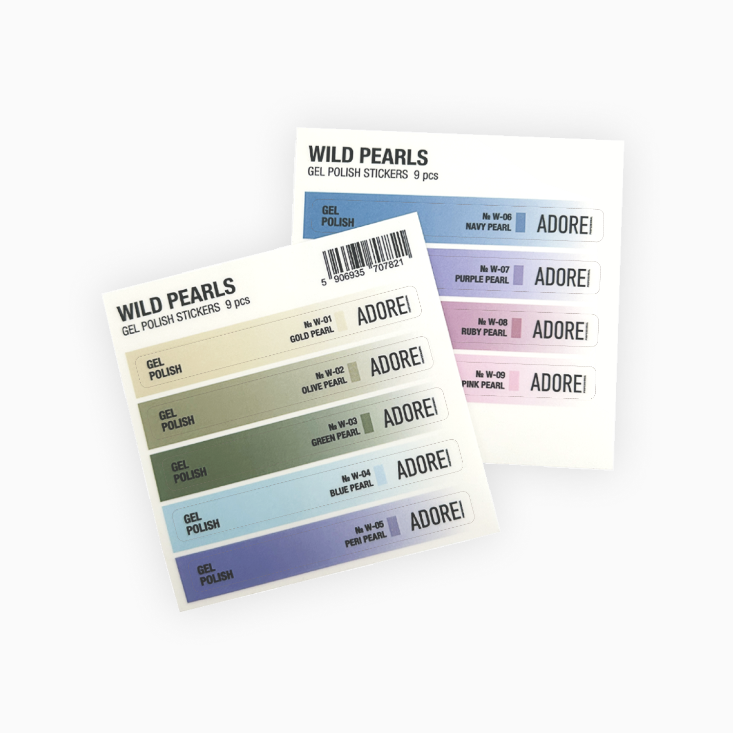 набір наліпок на тіпси Wild Pearls Stickers