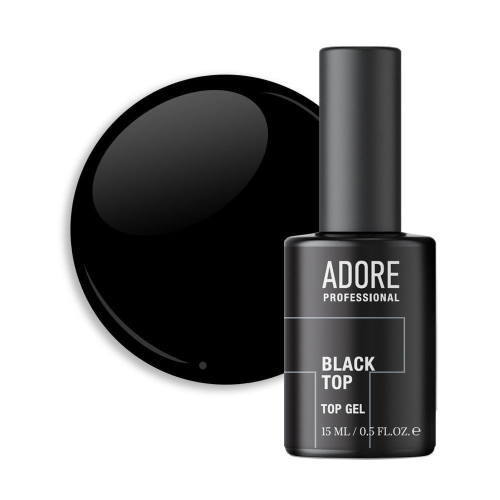 топ для нігтів вітражний чорний Black Top